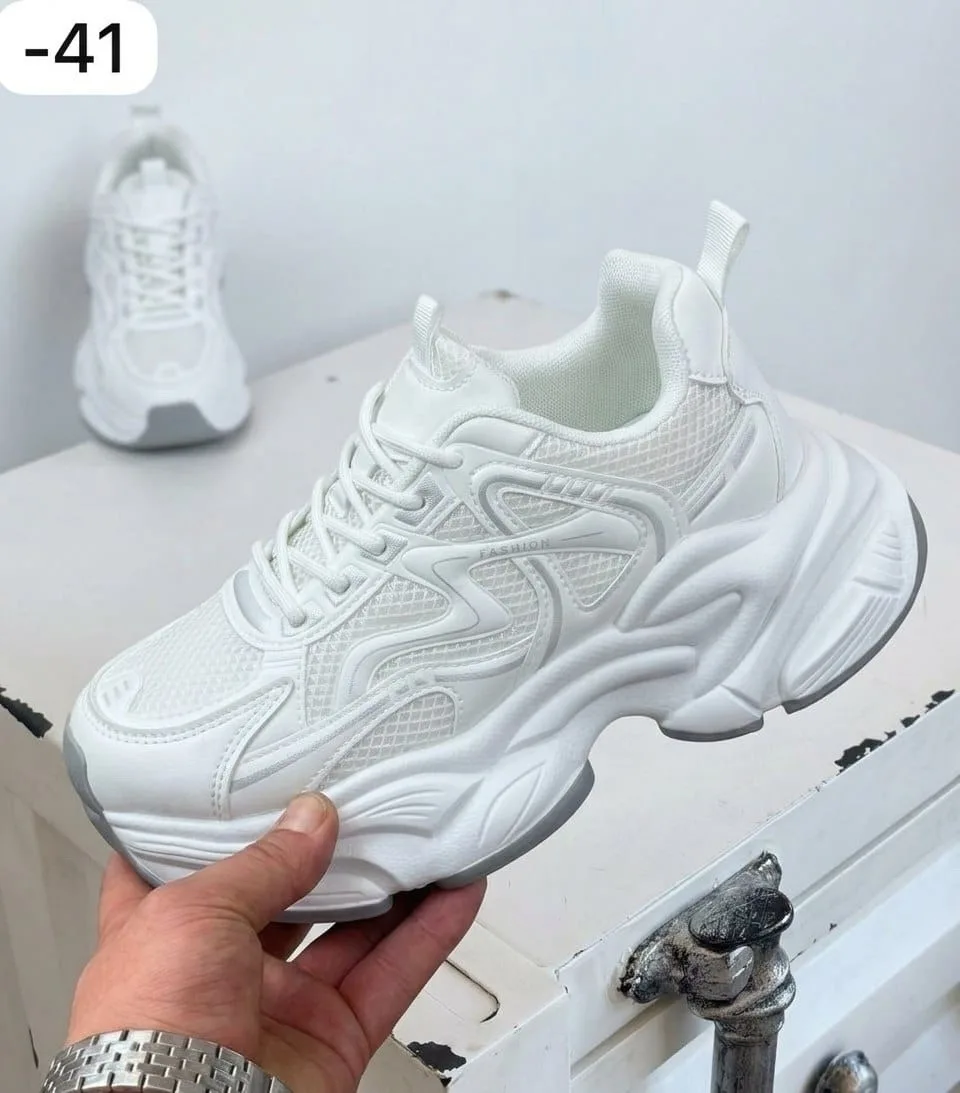 Кроссовки женские КРОССЫ ПЛАТФОРМЕ, сетка — фото 1