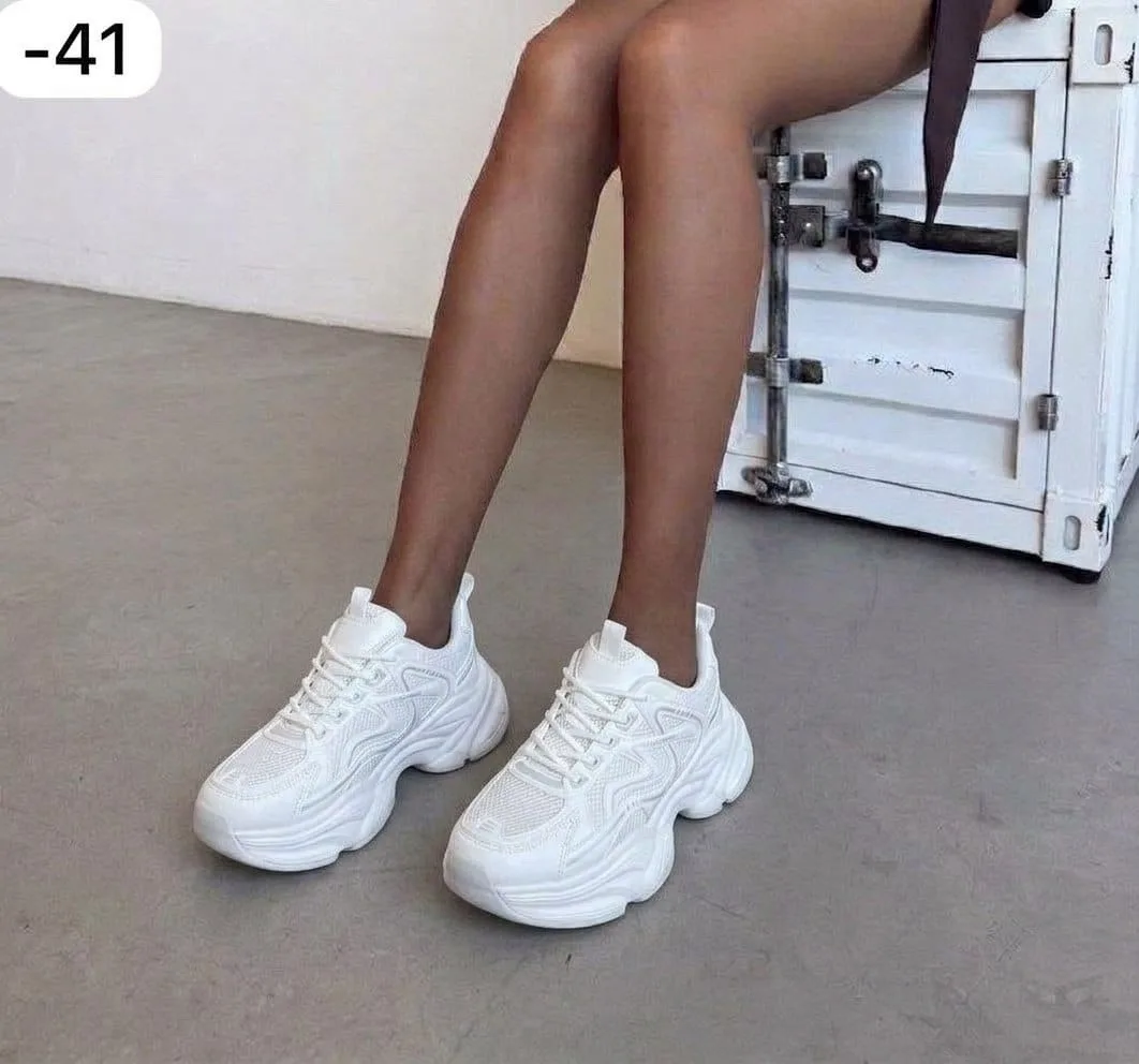 Кроссовки женские КРОССЫ ПЛАТФОРМЕ, сетка — фото 5