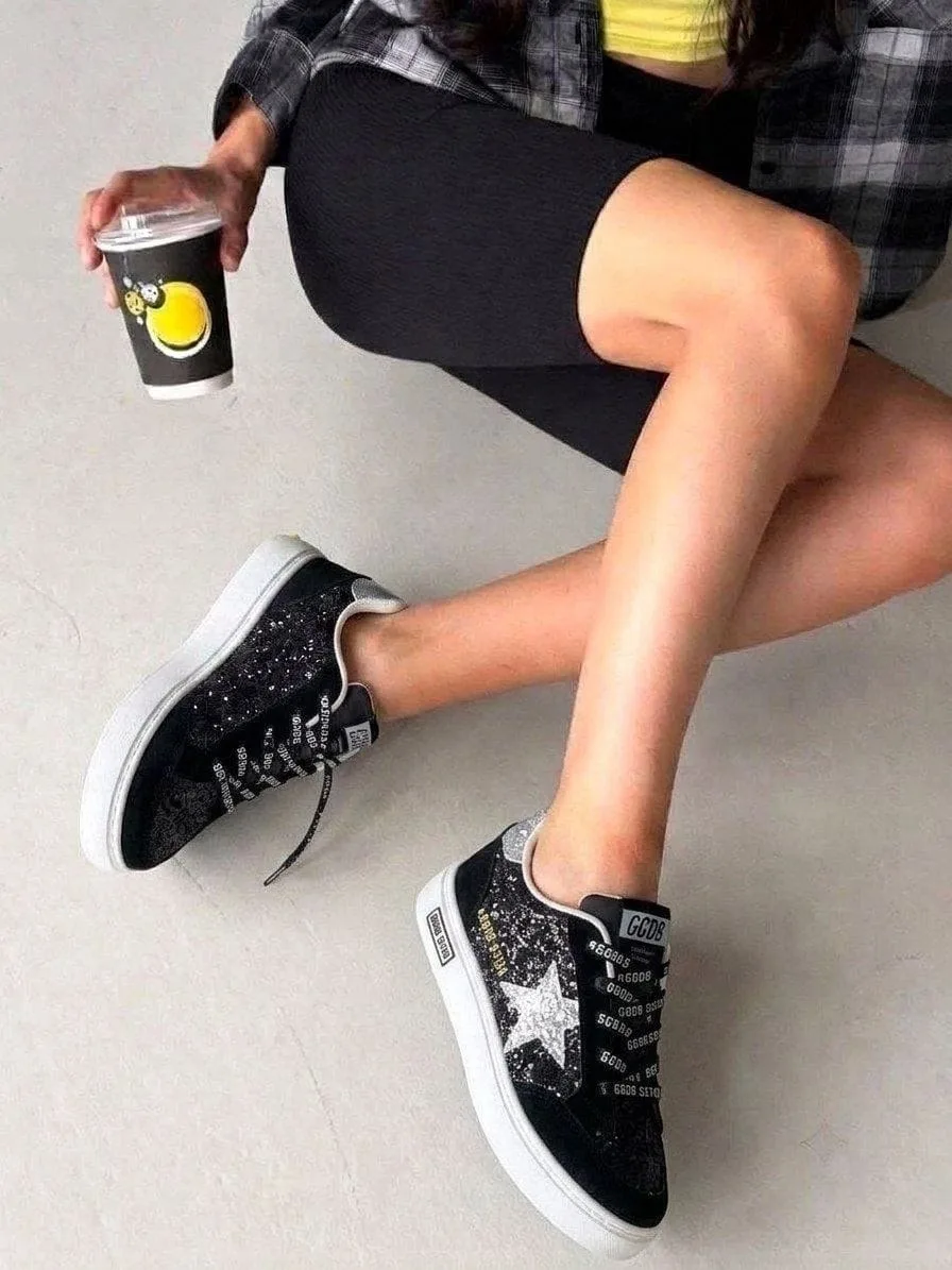 Кеды Кроссы Golden Goose Золотой — фото 5