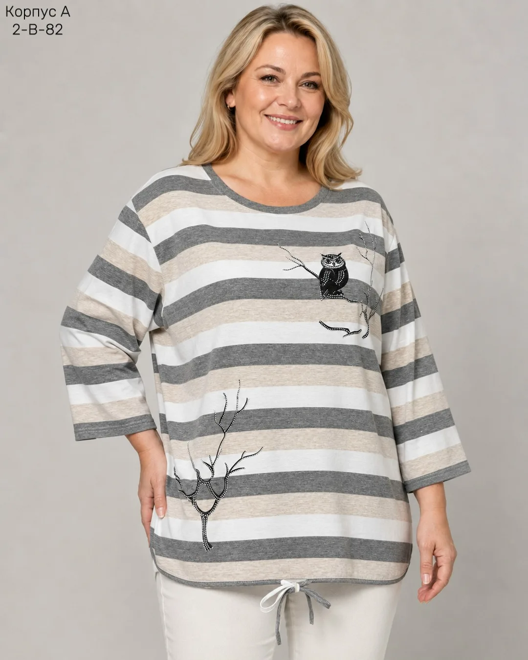Кофта, хлопок 100 COTTON — фото 3
