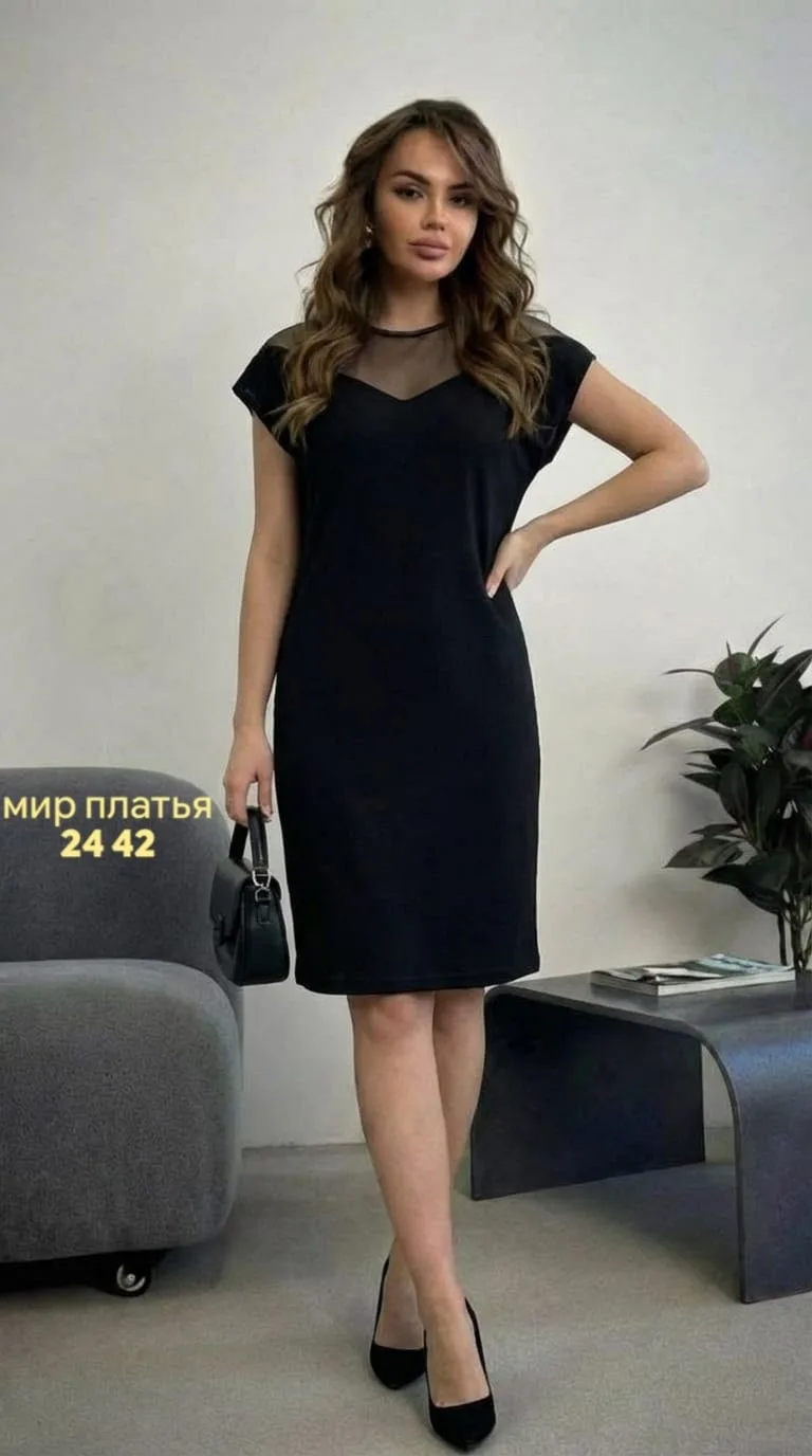 Платье креп + сетка Крепун + сетка — фото 4