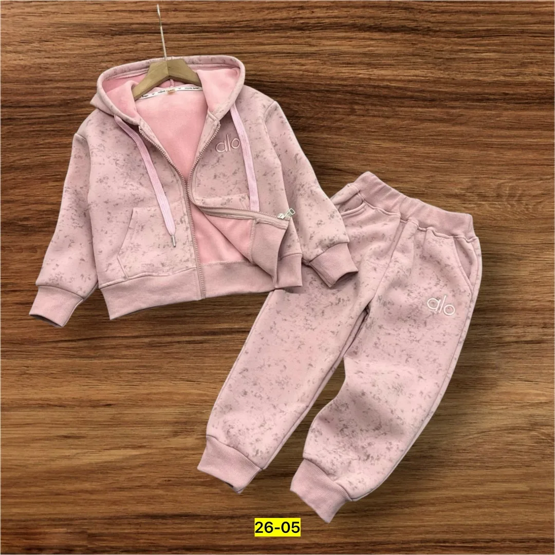 Костюм двойка из хлопка с начесом, подходит для детей — фото 3