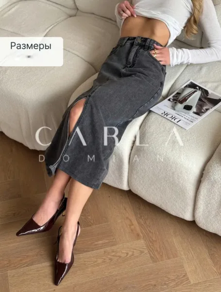 Юбка, джинсовые — фото 23