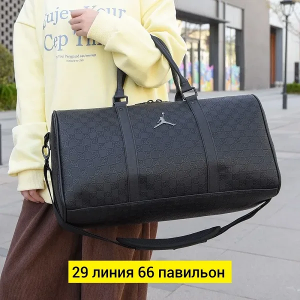 Спортивная сумка из водонепроницаемой эко-кожи с регулируемым плечевым ремнём — фото 5