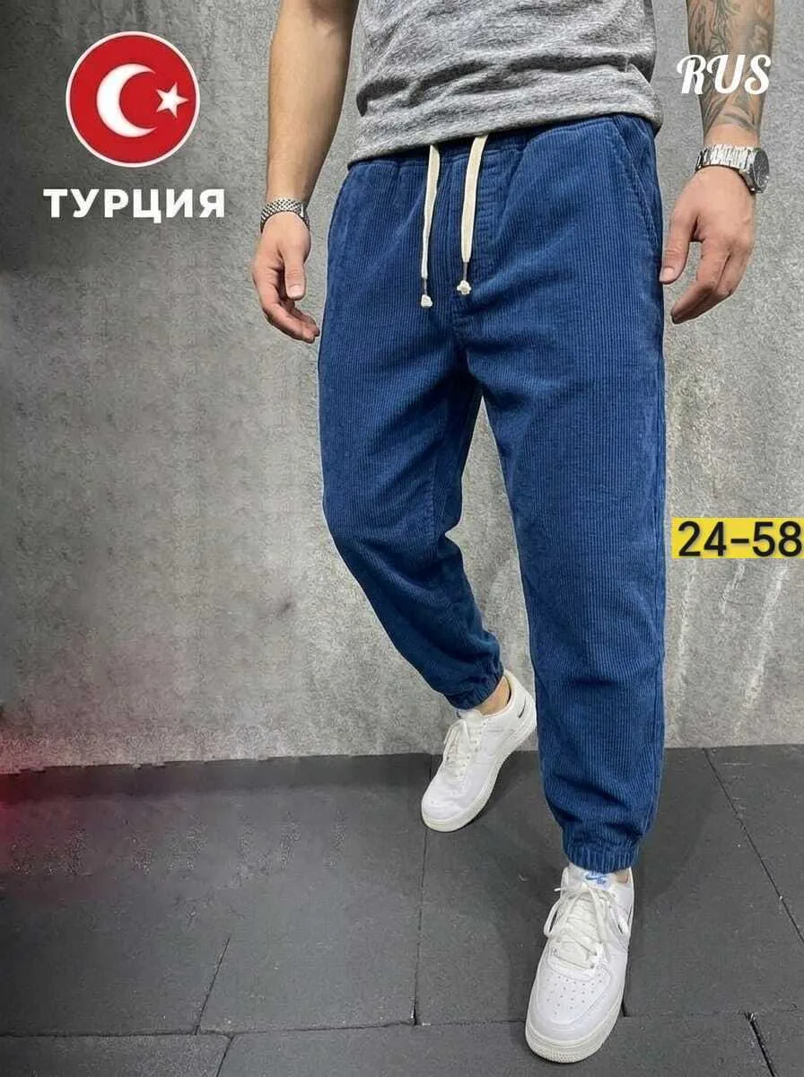 Свободные штаны клеш из мягкого микровельвета — фото 4