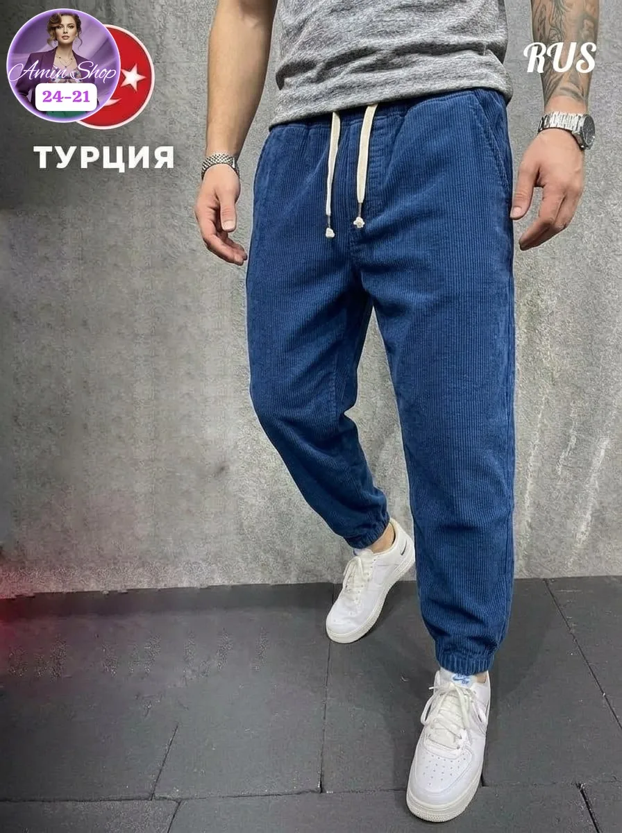 Свободные штаны клеш из мягкого микровельвета — фото 1