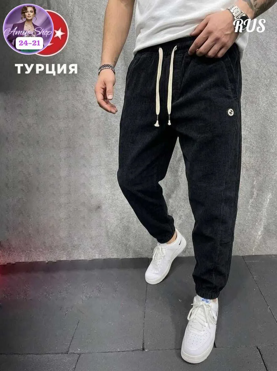 Свободные штаны клеш из мягкого микровельвета — фото 3