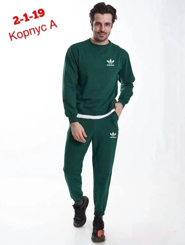 Спортивный костюм из хлопка двух нитка — фото 3