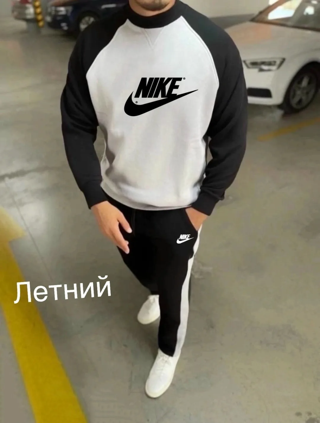Спортивный костюм из хлопка двух нитка — фото 7