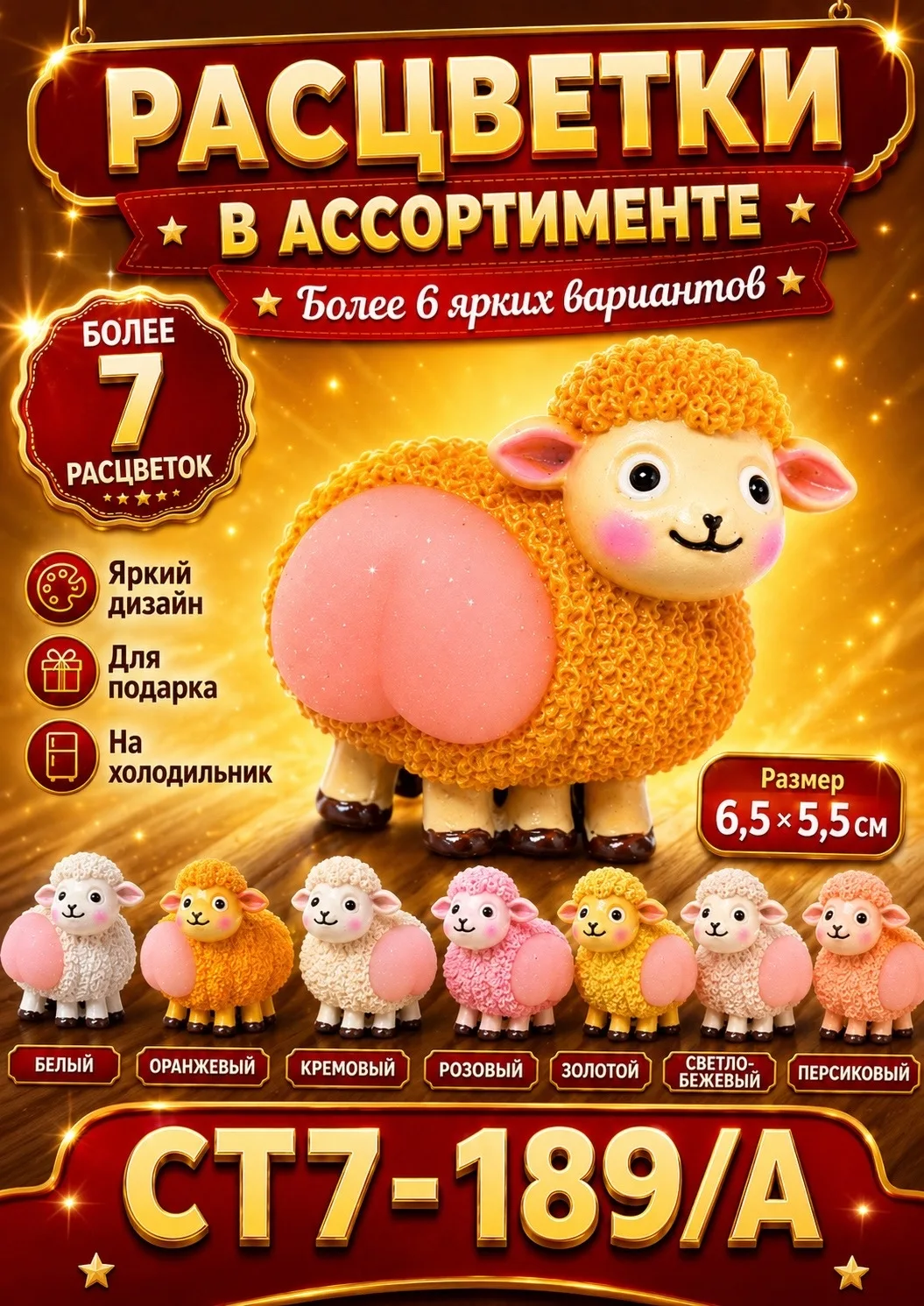 В ассортименте представлено более 6 расцветок и дизайнов . магнита 6.5 . Подойдёт как небольшой памятный сувенир, дополн — фото 3