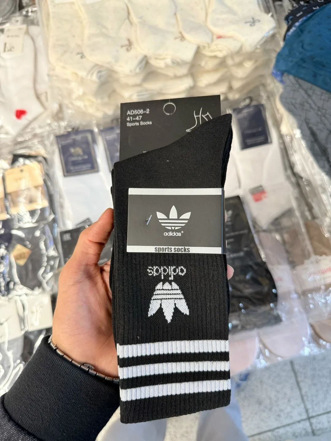 Носки мужские хлопковые Adidas — фото 2