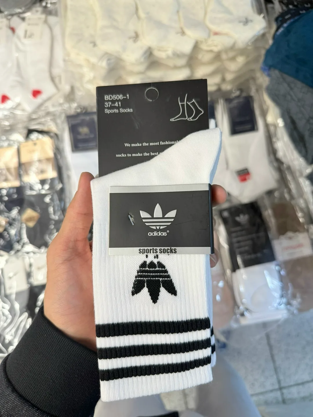 Носки женские хлопковые Adidas — фото 2