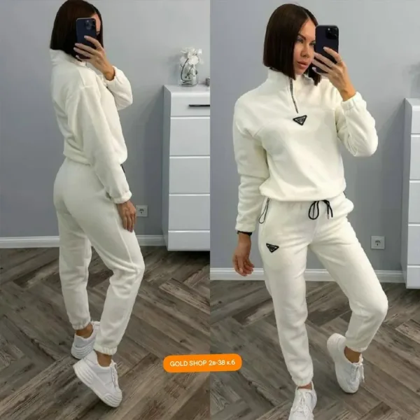 Спортивный костюм из двухстороннего флиса — удобная и теплая одежда — фото 6