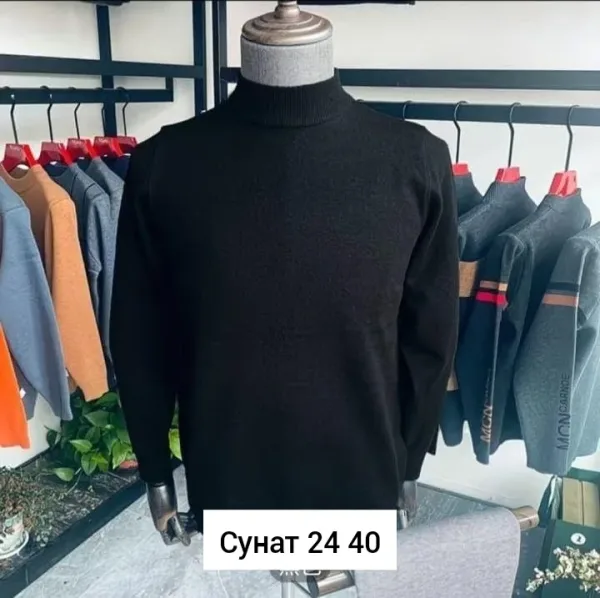 Мужской свитер из натурального хлопка — фото 6
