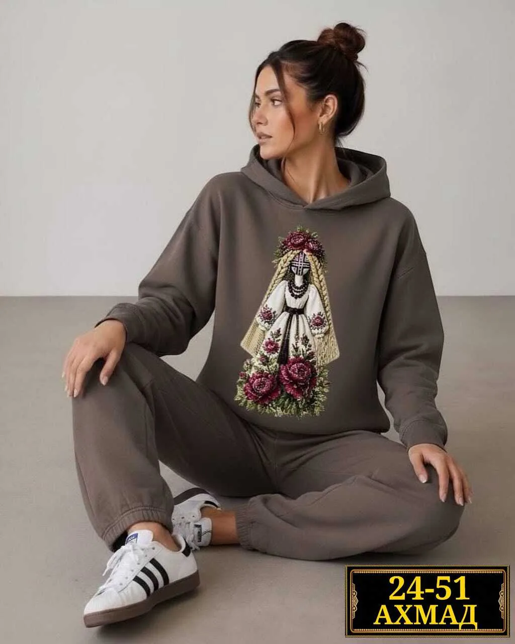 Костюм двойка из двунитки на флисе — уютный — фото 3