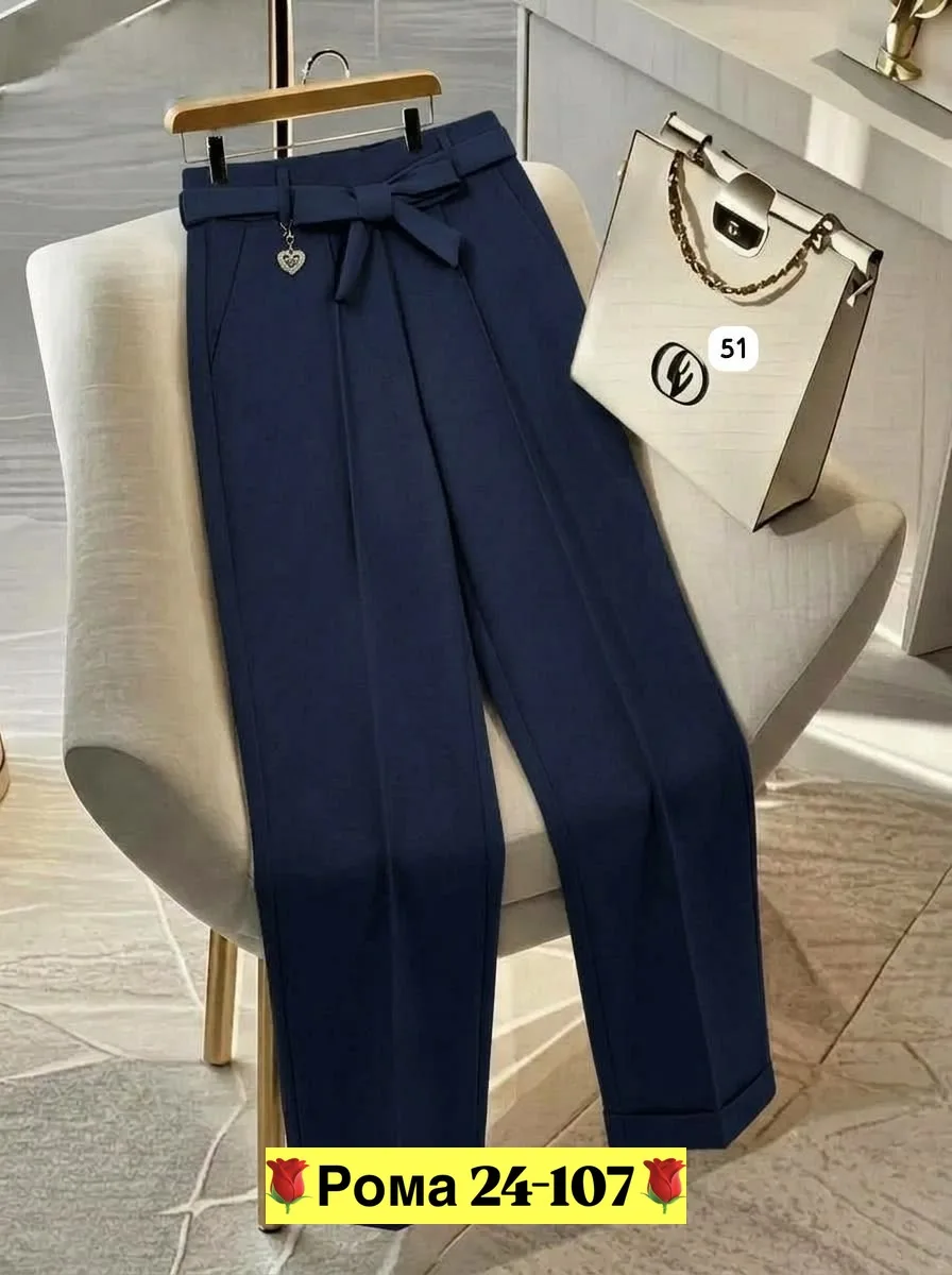 Женские брюки из ткани Барби — фото 22