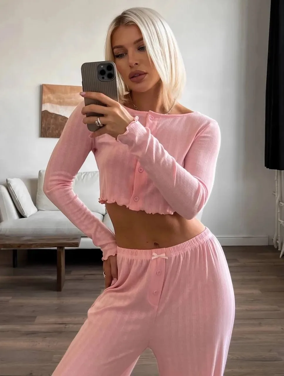 Пижама хлопок рибана — фото 1