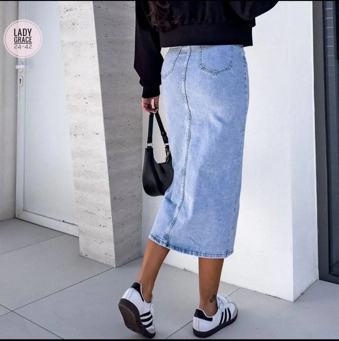 Юбка, джинсовые — фото 7