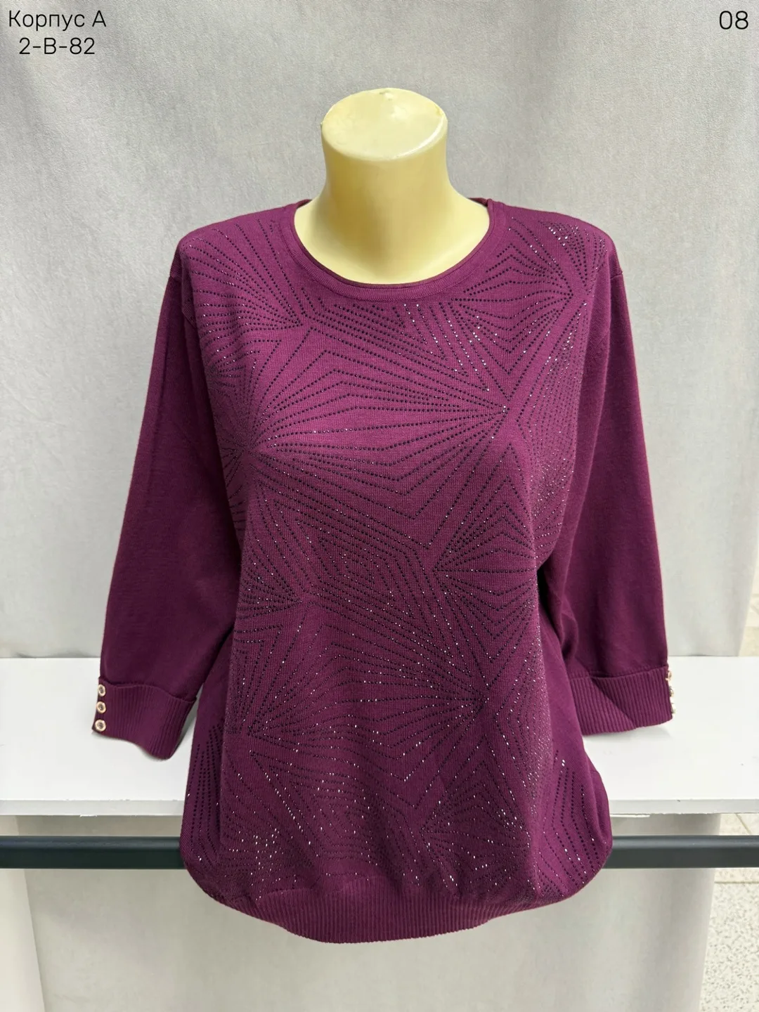 Женский свитер из 80 хлопка и 20 эластана 80 COTTON, 20 ELASTANE — фото 10