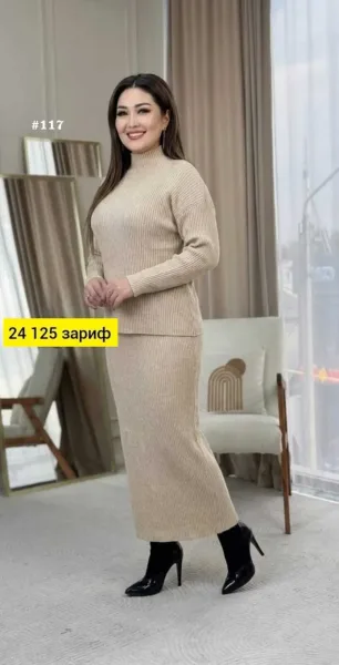 Модненкый костюм двойка в одном цвете — фото 13
