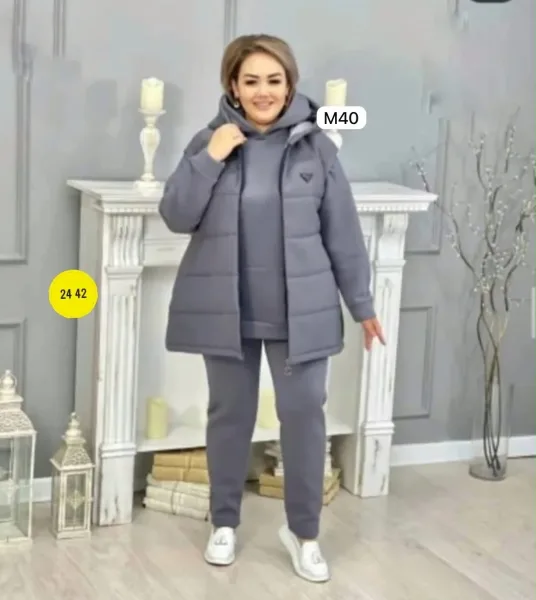 Тройка из теплого флиса с начосом, подходит по размеру — фото 1