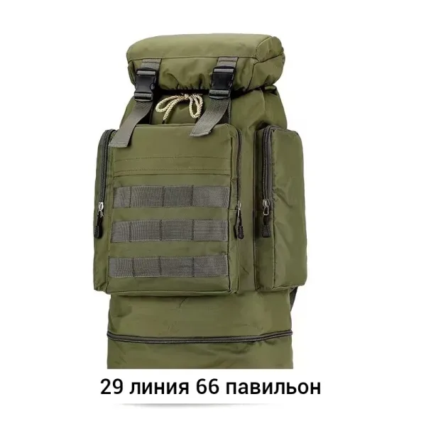 Городской рюкзак из ткани для мужчин и женщин Чёрный — фото 7