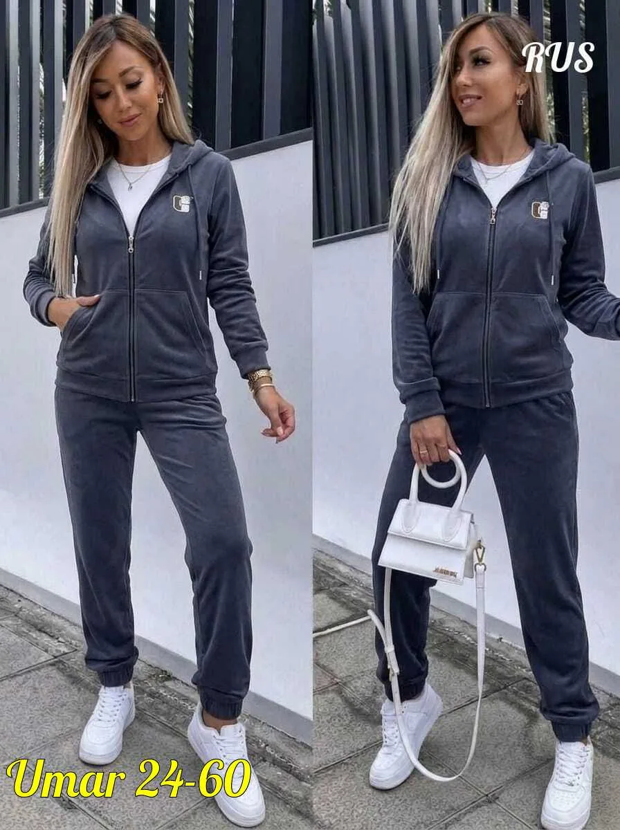 Спортивный костюм двойка из бамбука с начёсом — тёплый — фото 1