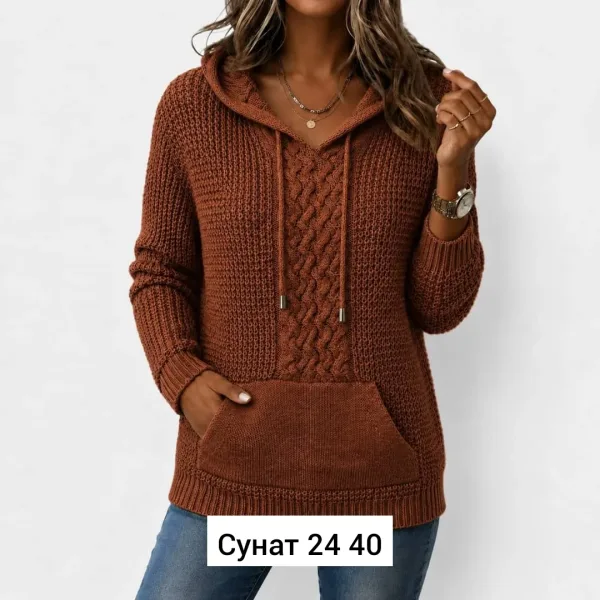 Однотонный свитер из натурального кашемира — фото 5