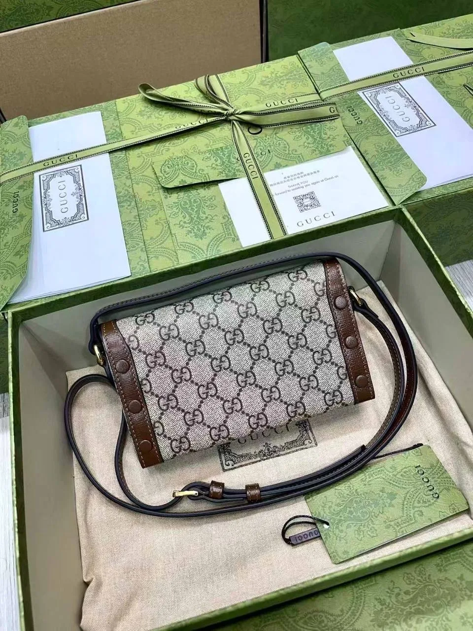 Gucci Horsebit 1955 — мини-сумка из GG Supreme — фото 8
