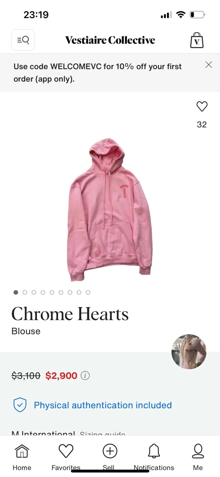 Худи Chrome Hearts, хлопок — фото 5