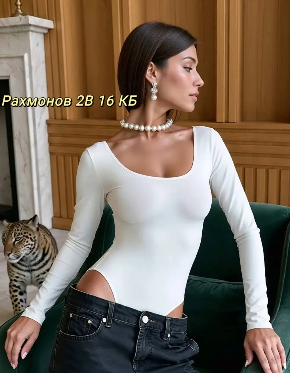 Блузка Боди, ткань — фото 8