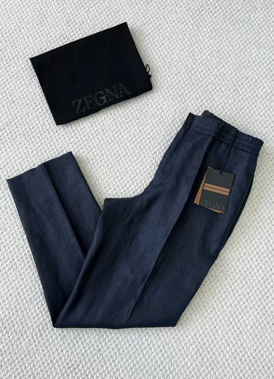Брюки из льна Zegna — фото 1