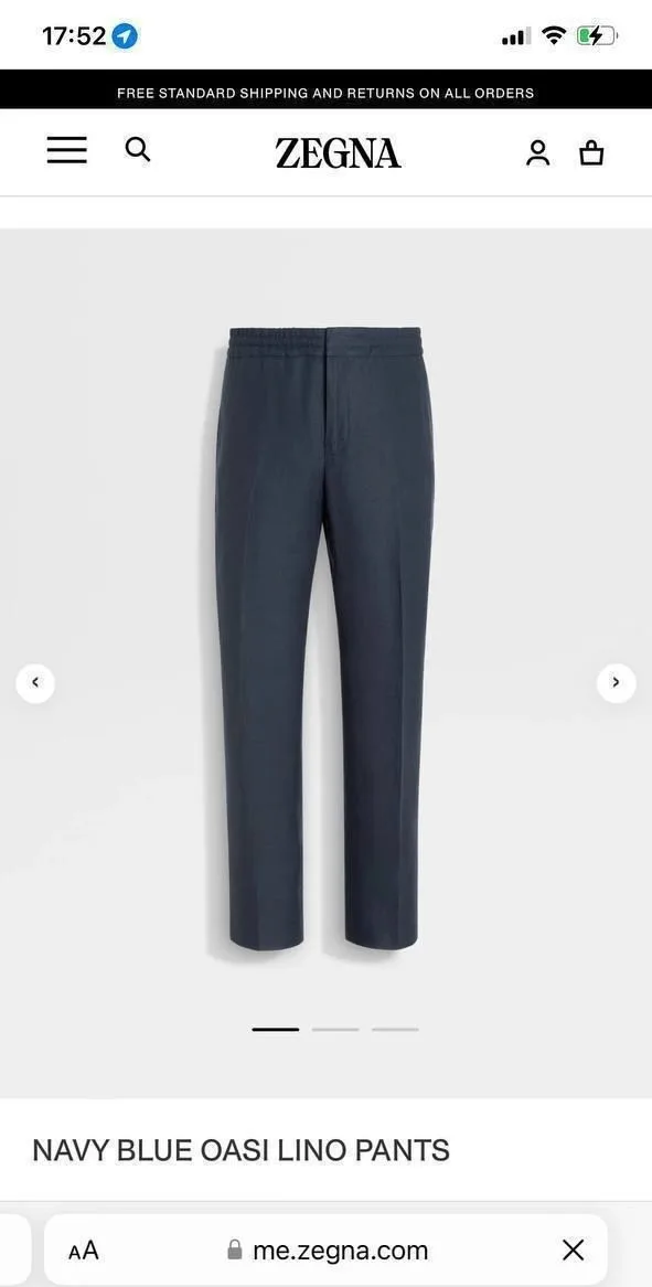 Брюки из льна Zegna — фото 2