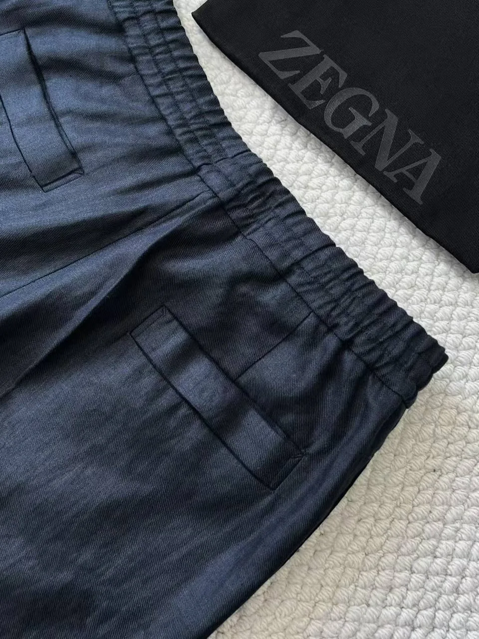 Брюки из льна Zegna — фото 4