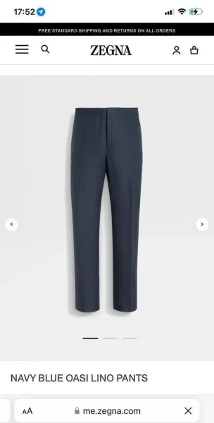 Брюки из льна Zegna — фото 2