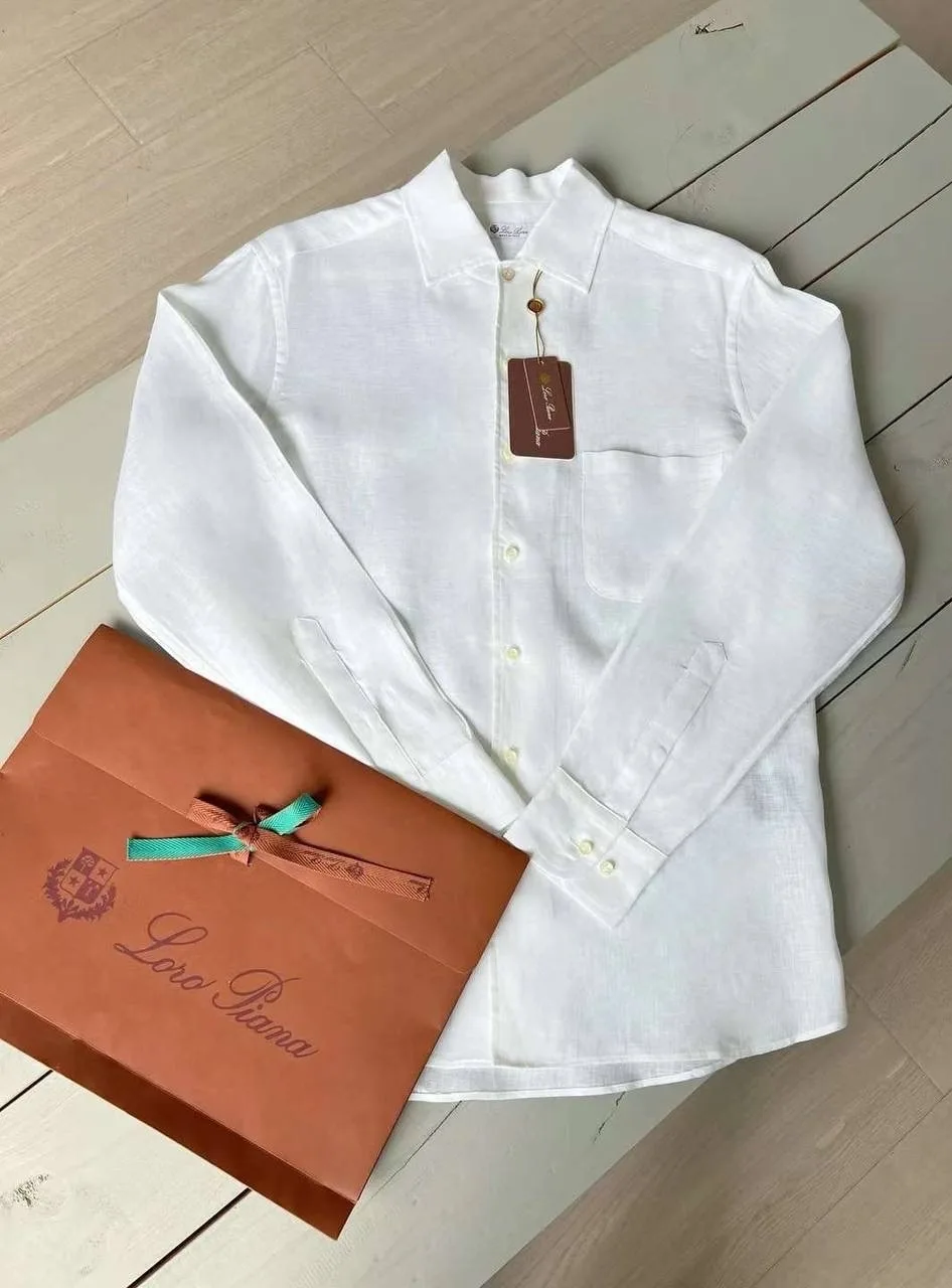 Рубашка Loro Piana из 100 льна — фото 2