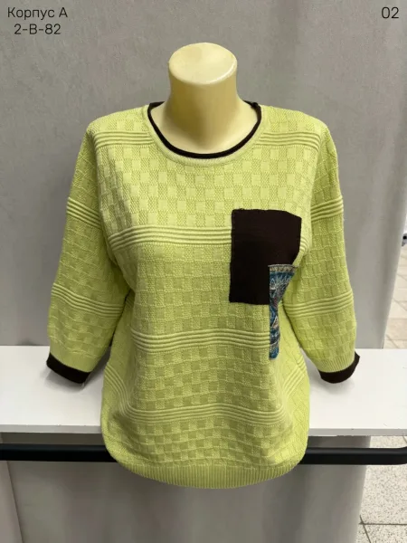 Женский свитер из смесового материала на 65 хлопок 65 COTTON, 35 POLYESTER — фото 3