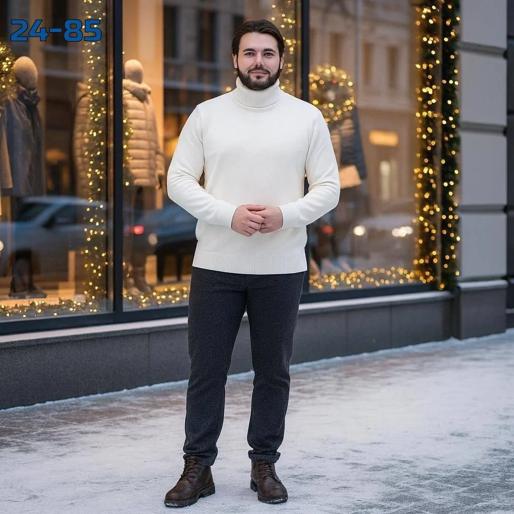Мужские водолазчики из натурального турецкого кашемира — фото 4