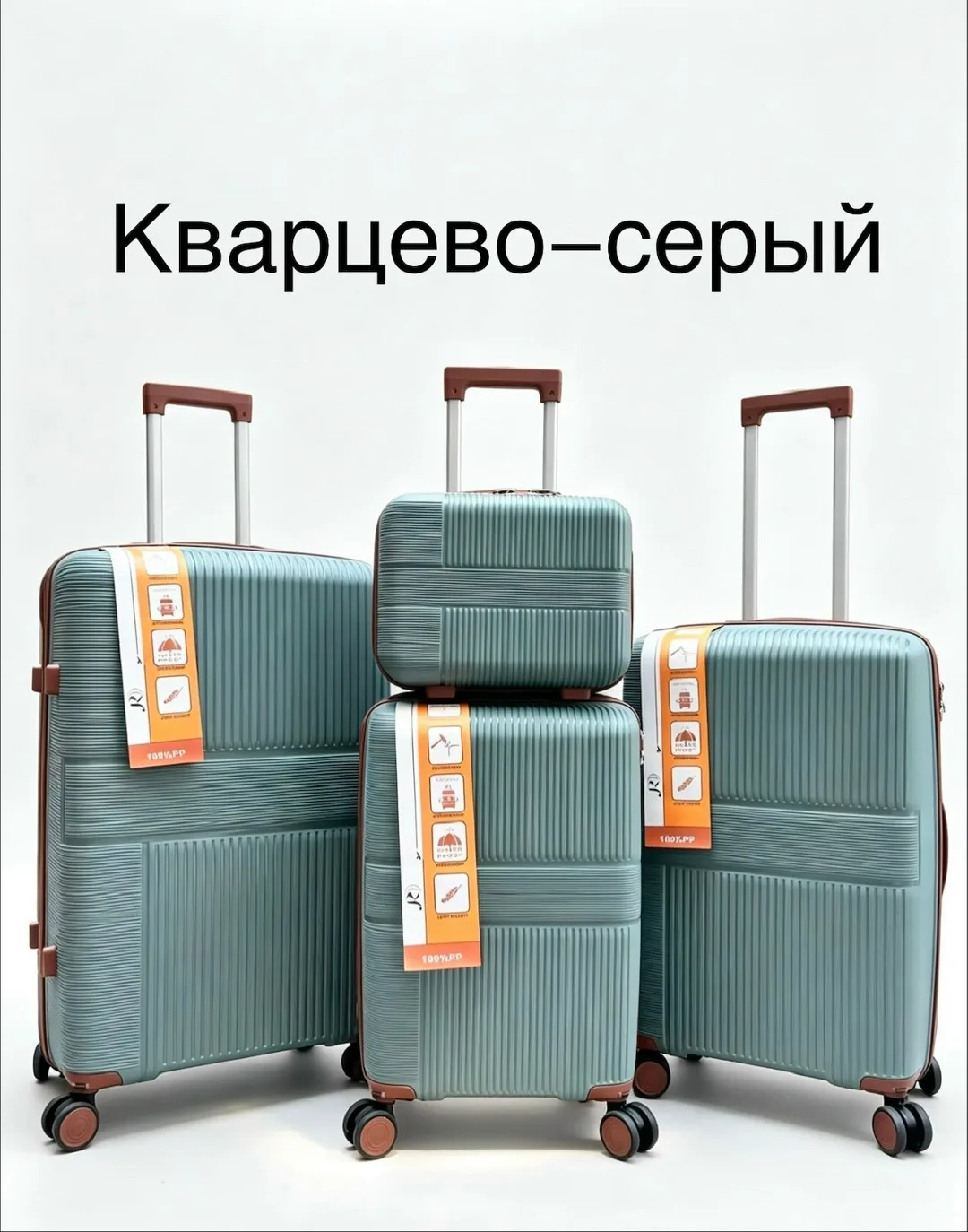 Набор из 5 чемоданов разных размеров: L — фото 3