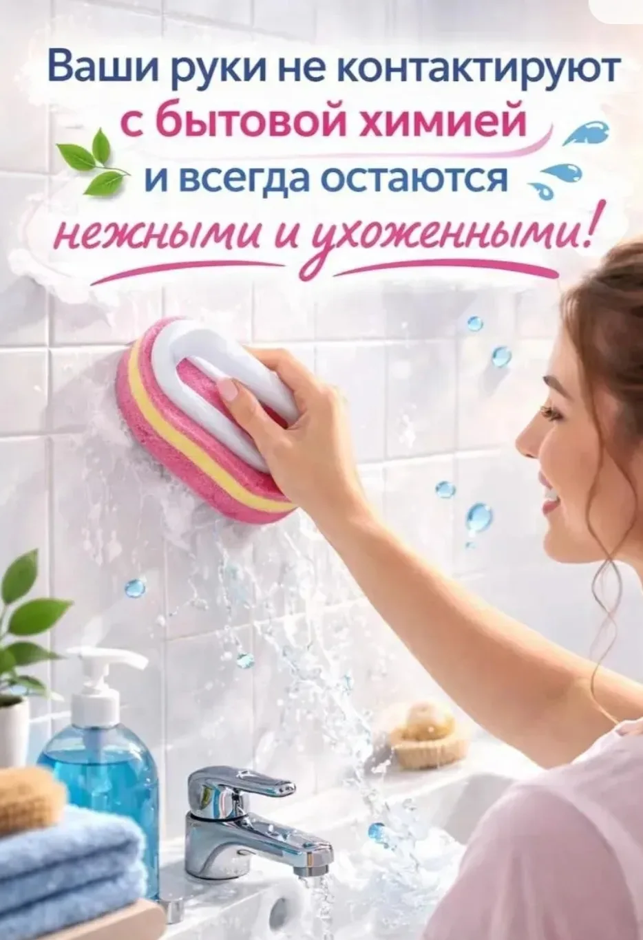 Универсальная щетка - губка для уборки — фото 6