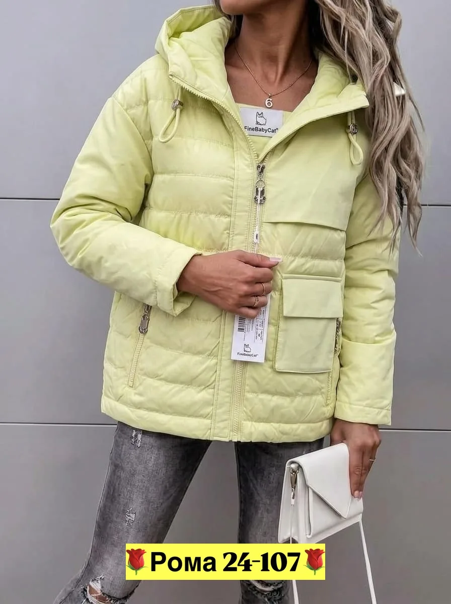 Женская куртка из синтепона синяя — фото 3