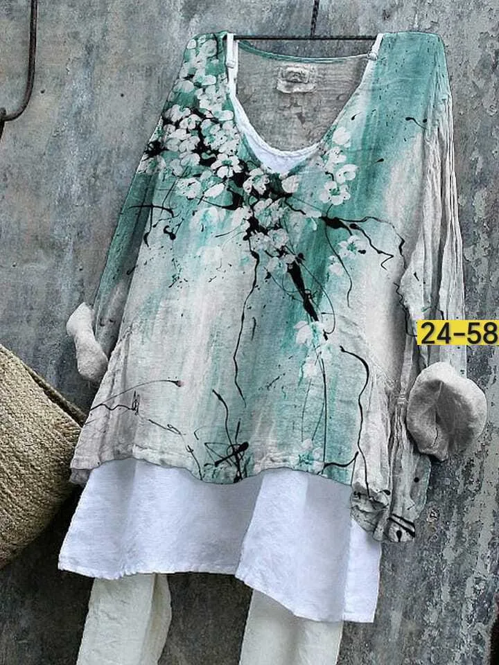 Блузка Туника с майкой на лямках, сингапур — фото 3