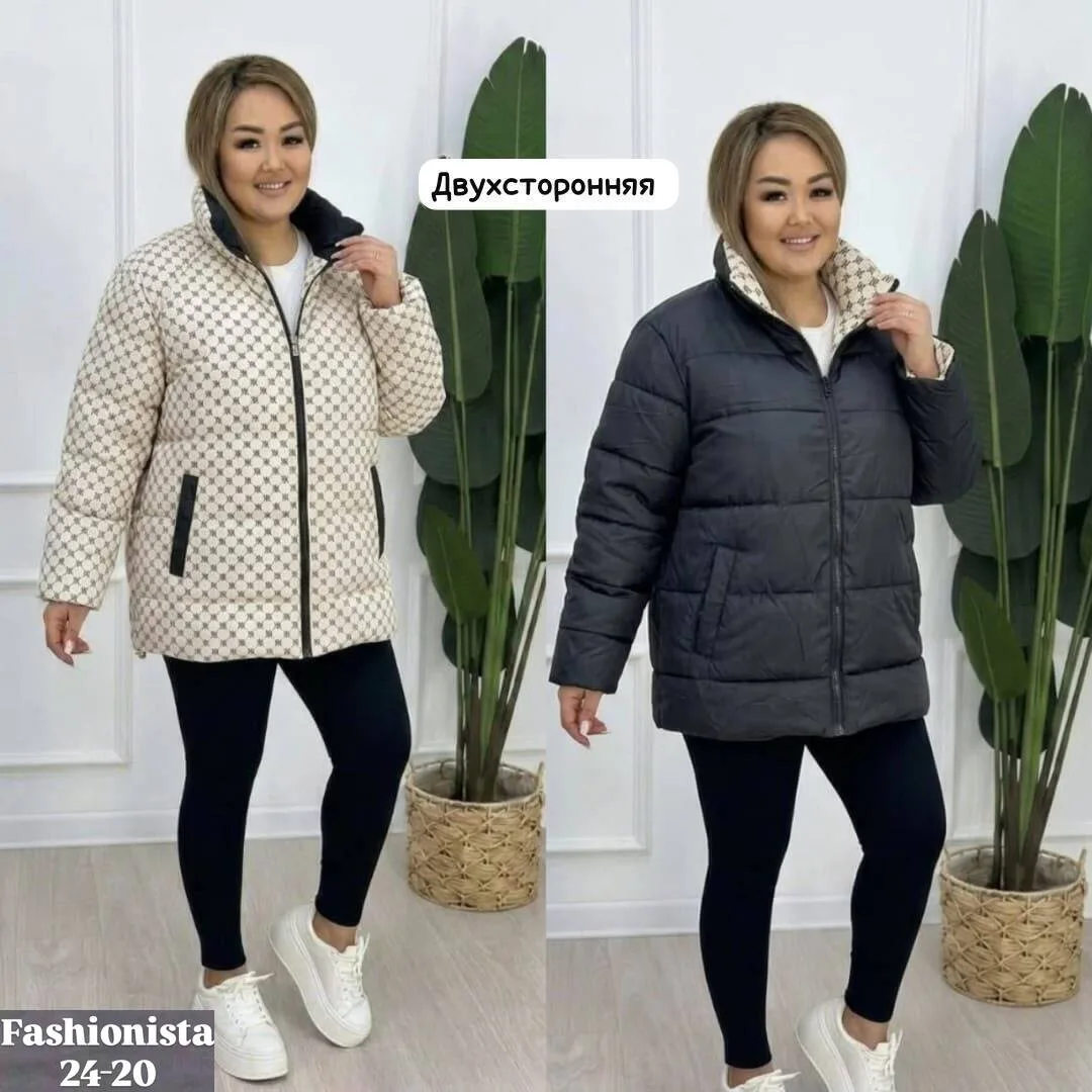 И практичную женскую Двухсторонняя куртка синяя — фото 2