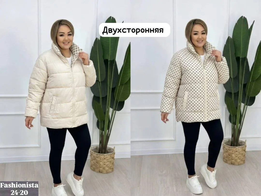 И практичную женскую Двухсторонняя куртка синяя — фото 6