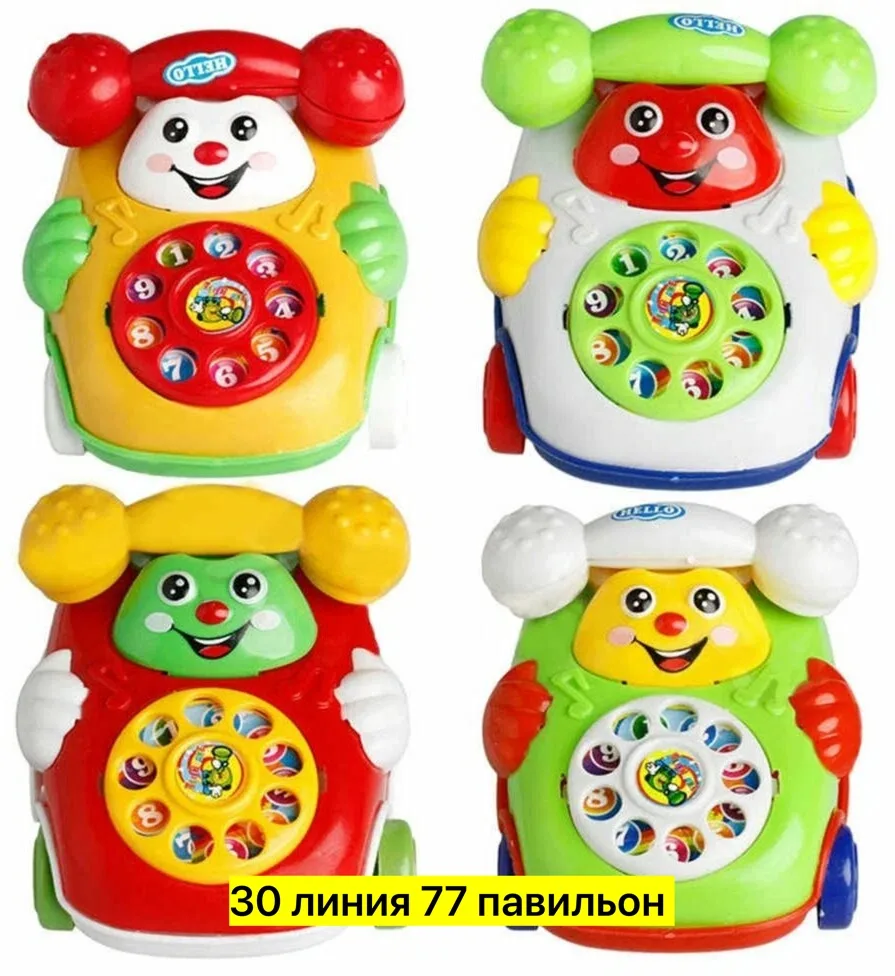 Игрушка из пластика с заводным механизмом и вращающимся Красный — фото 3