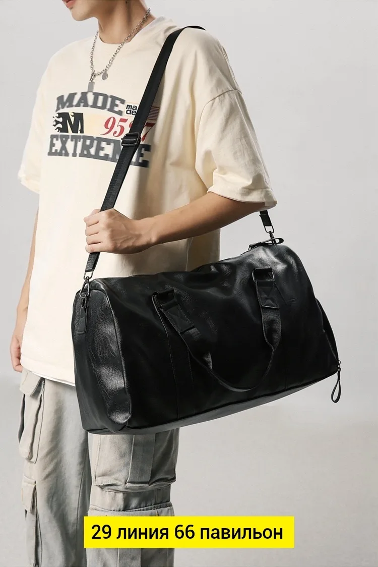 Спортивная сумка из эко-кожи — фото 3