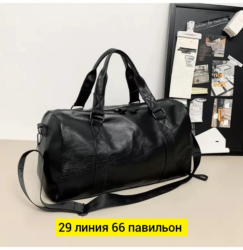 Спортивная сумка из эко-кожи — фото 9
