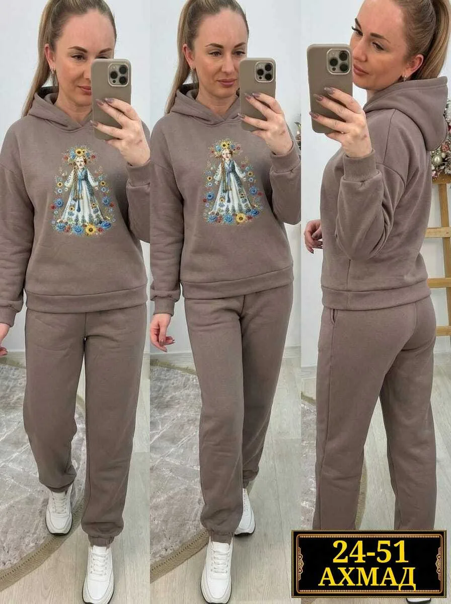 Костюм двойка из двунитки на флисе Двунитка на флисе — фото 1