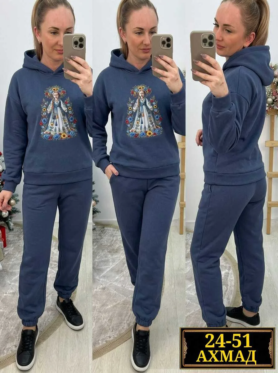 Костюм двойка из двунитки на флисе Двунитка на флисе — фото 3