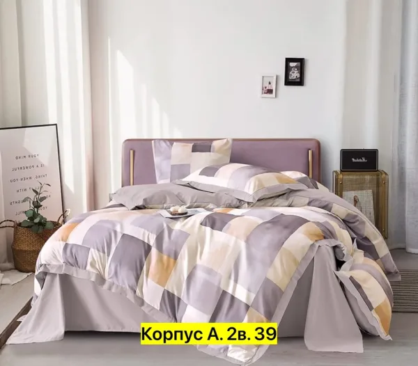 Комплект постельного белья, хлопок Белый — фото 18